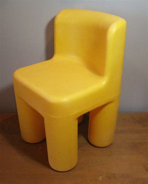 Vintage 1980s Little Tikes Chunky Chair Yellow Child Size Etsy