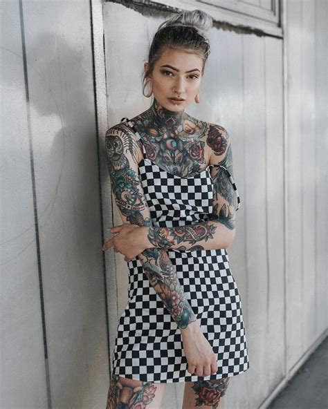 Pin By D On Tattooed Women Long Sleeve Dress Casual Style Fashion