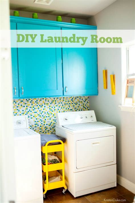 For renters or anyone wishing to remain. DIY Laundry Room Cabinets | Kristen Duke | Laundry Room ...