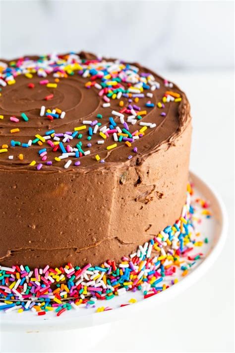 Classic Birthday Cake Recipe With Sprinkles Crazy For Crust