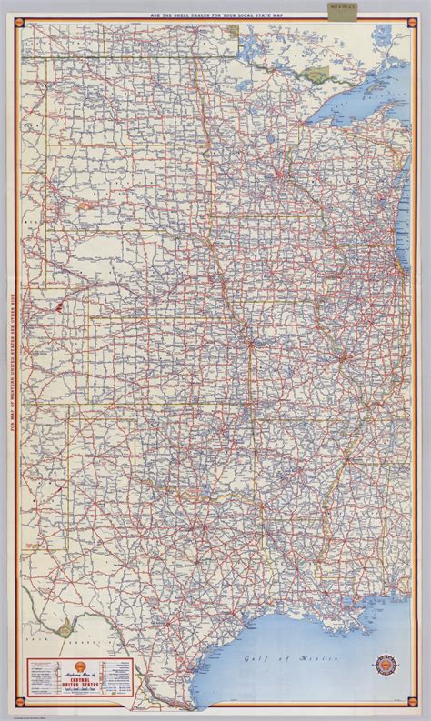 Road Map Of Central United States Tourist Map Of English