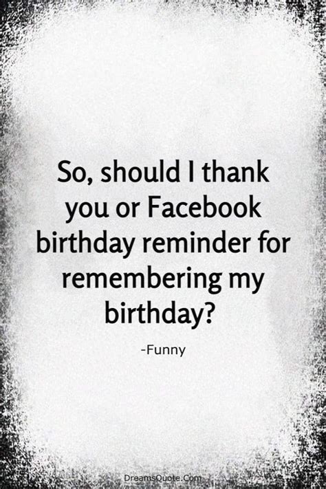 Funny Facebook Birthday Thank You Quotes Mcgill Ville