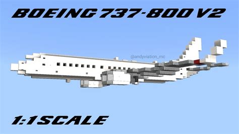 Boeing 737 800 V2 11 Scale Minecraft Map