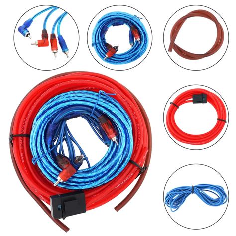 1 Set Of Car Audio Wire Wiring Kit Car Speaker Woofer Cables Car Power