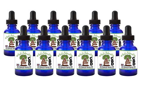12 Bottle Pack Premium Cbd Hemp Oil From Thats Natural 3000mg To