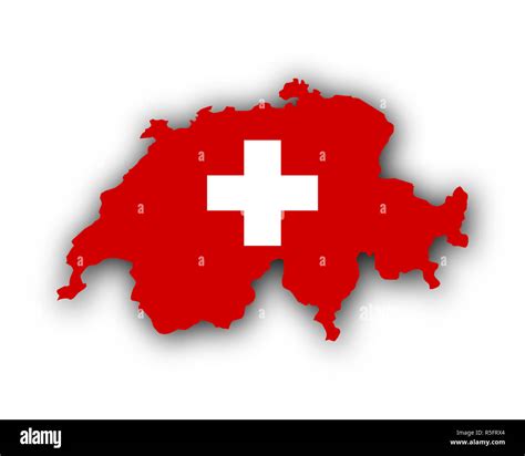 Mapa Y Bandera De Suiza Fotografía De Stock Alamy