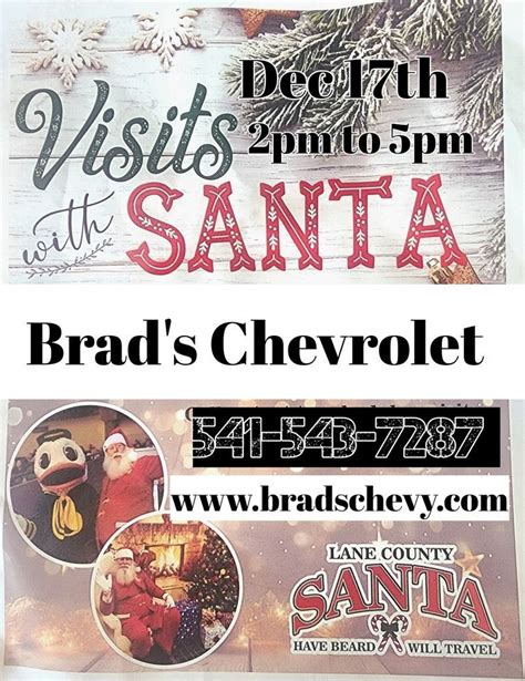 Santa Visits Brads Chevrolet Brads Cottage Grove Chevrolet December