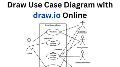 How To Draw Use Case Diagram In Draw Io Online Uml Use Case Diagram Youtube