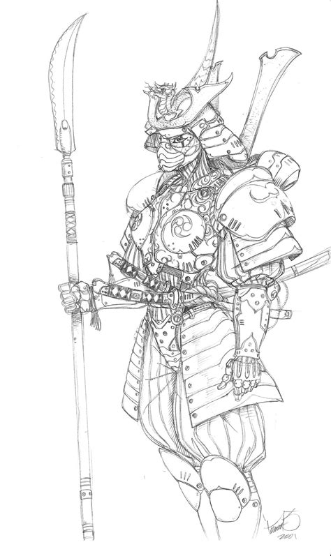 Samurai Mech Suit By Tdm Studios Samurai Drawing Samurai Tattoo