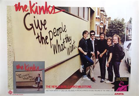 The Kinks Give The People What They Want Promo Poster Tinnitist