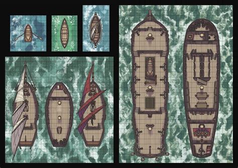 Naval Transport Battlemaps Dndmaps Fantasy Props Fantasy Games