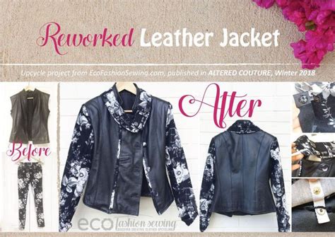 How To Upcycle Leather Jacket Upcycled Leather Jacket Upcycle