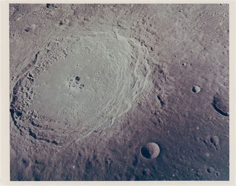 First Human Taken Photographs In Lunar Orbit Crater Langrenus Diptych