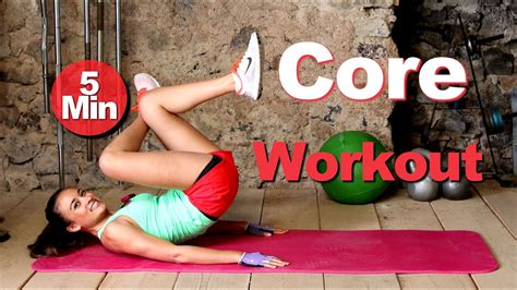 5 Min Bauchmuskeltraining Übungen Für Den Bauch Core Workout Sixpack Für Frauen Youtube