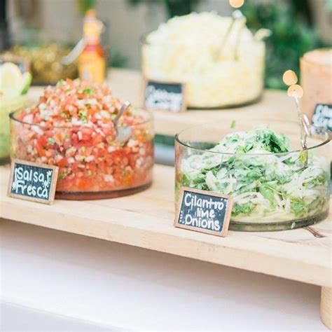 10 Delicious Ways To Serve Tacos At Your Wedding Wedding Food Display
