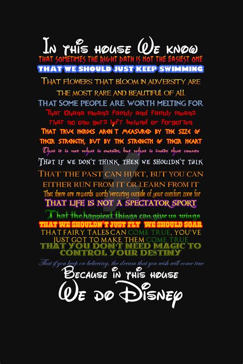 In This House We Do Disney By Kizzarina Disney Sign