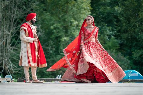 Dreamy Sikh Wedding With The Bride In A Timeless Red Lehenga Wedmegood