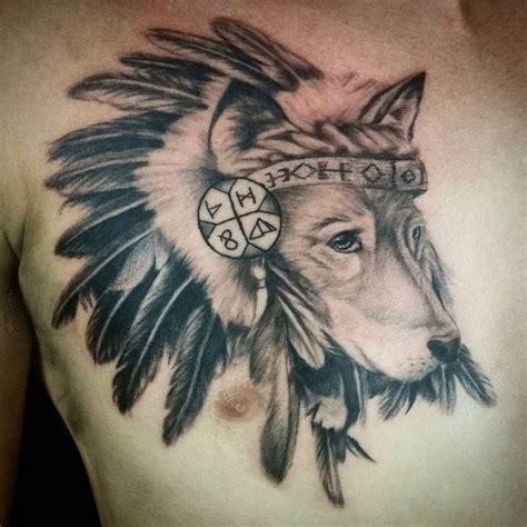 28 Best Indian Wolf Tattoo Images On Pinterest Indian Wolf Tattoo