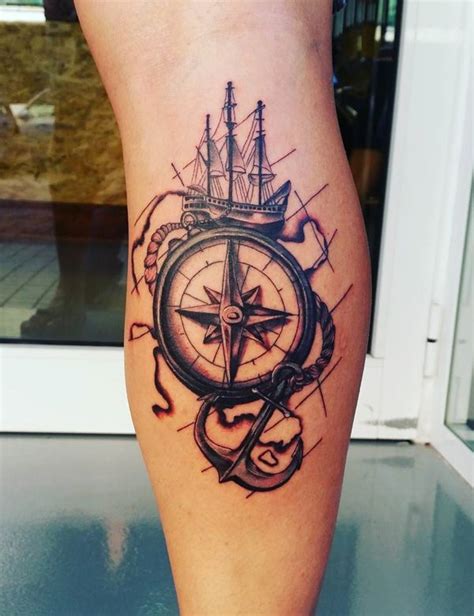 Unique Compass Tattoo Design With Meaning The Dashing Man