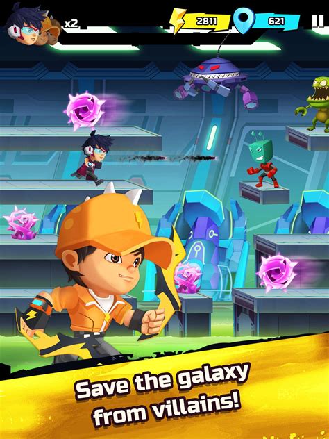 Do you loves skate running games? BoBoiBoy Galaxy Run: Fight Aliens to Defend Earth! for ...
