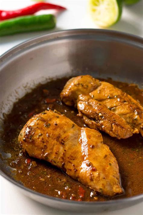 In a small bowl combine lime juice, honey, soy sauce, olive oil, garlic, cilantro, salt, and pepper. Pan Seared Chicken in Chili Cilantro Lime Marinade ...