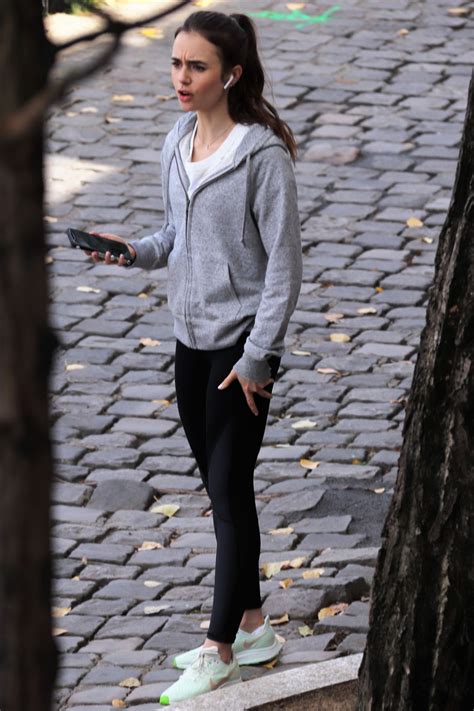 LILY COLLINS at Emily in Paris Set in Paris 08/19/2019 ...