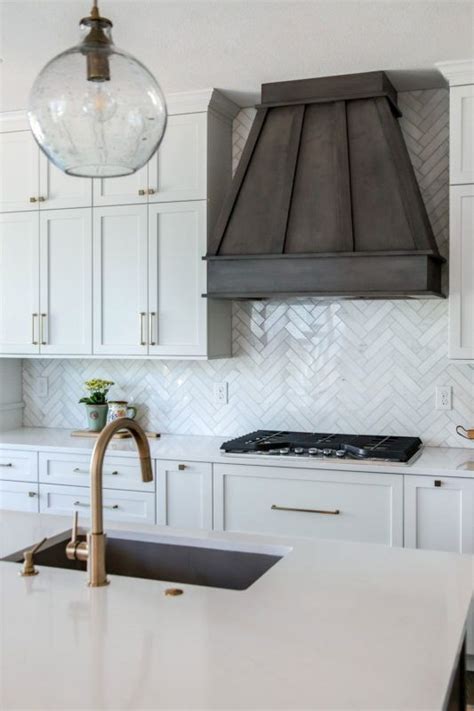 27 Marble Herringbone Backsplash Marble White Kitchen Artofit