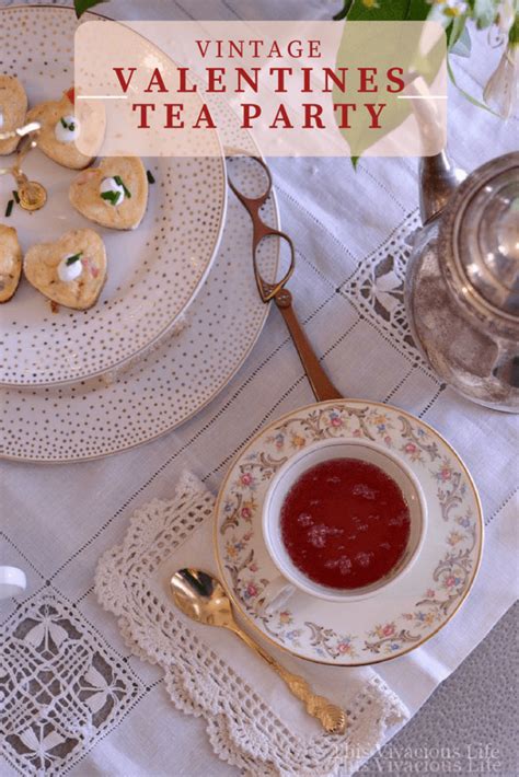 Vintage Valentines Tea Party And Savory Crab Cheesecakes