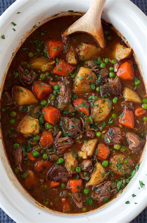 Easy beef stew slow cooker