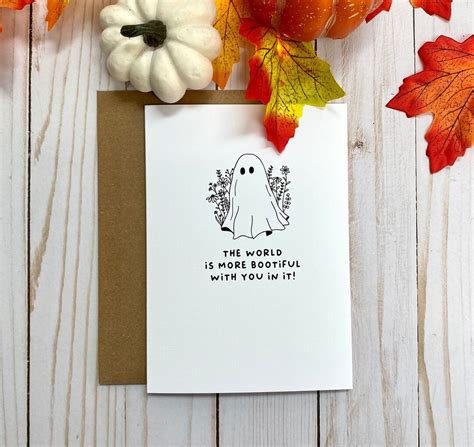 Cute Halloween Card For Girls Ghost Halloween Card For Daughter Happy