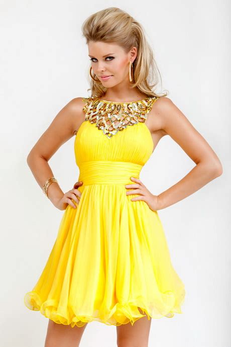 Yellow Homecoming Dresses Natalie