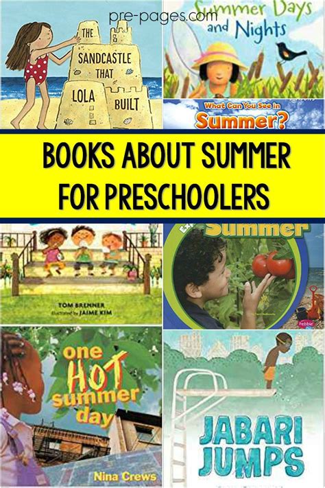 A Book List About Summer For Your Preschool Pre K Or Kindergarten