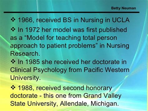 Betty Neuman Systems Model