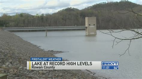 Cave Run Lake Reaches Record Levels In Rowan County Youtube