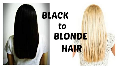 How To Bleach Black Hair Blonde Youtube