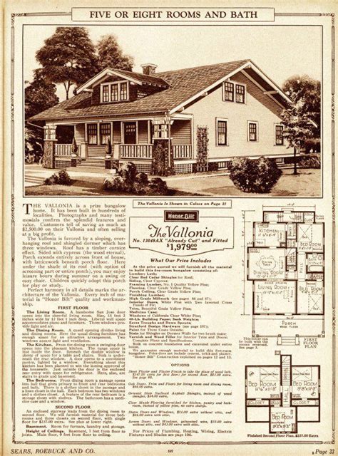 Sears Roebuck Vintage Craftsman House Plans Browse Craftsman House