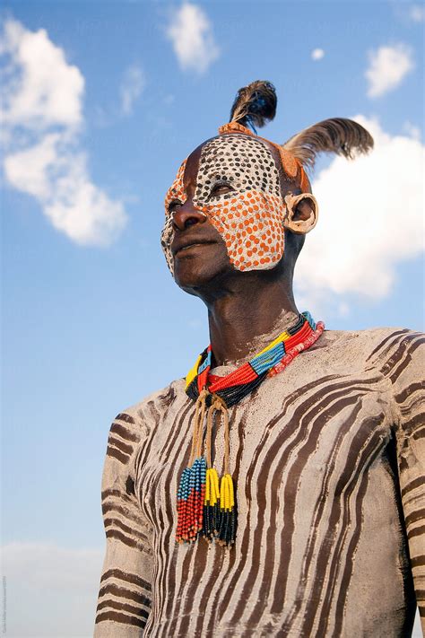 Karo Tribesman Lower Omo Valley Ethiopia Africa By Stocksy