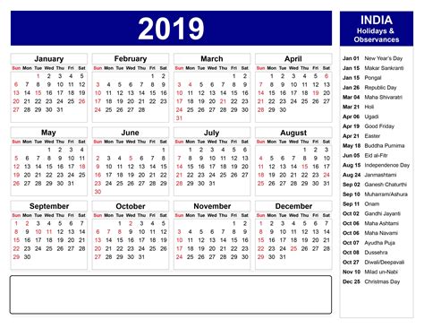2019 Uk Holiday Calendar Cards Calendar 2019 Template Calendar