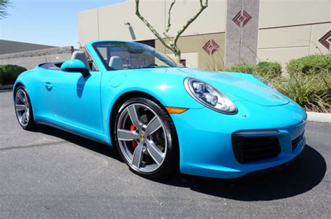 Porsche 911 cabriolet has everything. 17 Porsche 911 AWD Convertible MIAMI BLUE 4 S like 2011 ...