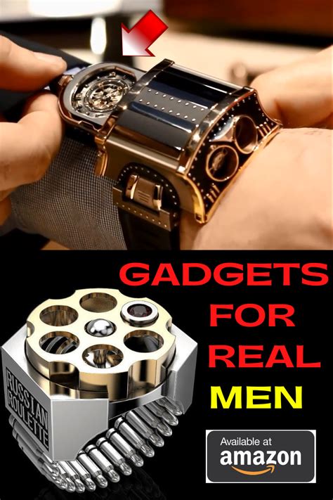 An Advertisement For A Watch With The Words Gadgets For Real Men