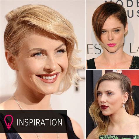 To The Left 25 Sideswept Styles To Try This Season Celebrity Hair