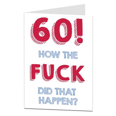 Funny 60th Birthday Cards Uk Funny 60th Birthday Card Holy Cow That S Old Limalima