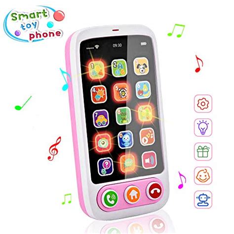 Byserten Baby Phone Baby Cell Phone Toy With Lights And Music 12 Months