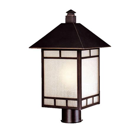 Acclaim Lighting Artisan 1 Light Architectural Bronze Outdoor Post