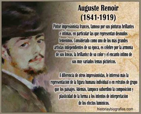 Biografia De Renoir Augustevida Y Obra Del Pintor Impresionista