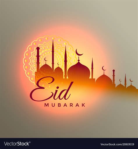 Collection by daro kampung • last updated 1 hour ago. Eid mubarak beautiful greeting design with mosque Vector Image