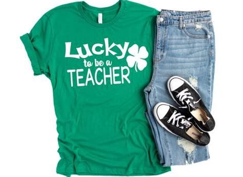 Lucky To Be A Teacher Missy LuLu's Teacher Shirts Teacher Tees | Teacher shirts, Teacher shirt ...
