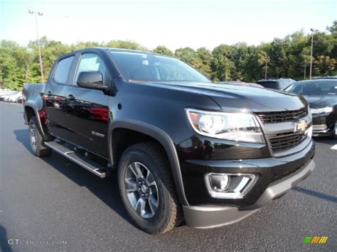 Black 2016 Chevrolet Colorado Z71 Crew Cab 4x4 Exterior Photo