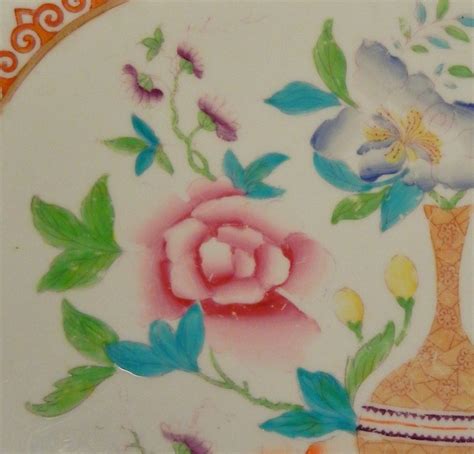 Staffordshire Hand Painted Chinoiserie Large Platter At 1stdibs