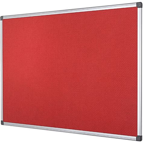 Bi Office Felt Board 1200 X 900mm Red Fa0546170 Hunt Office Ireland